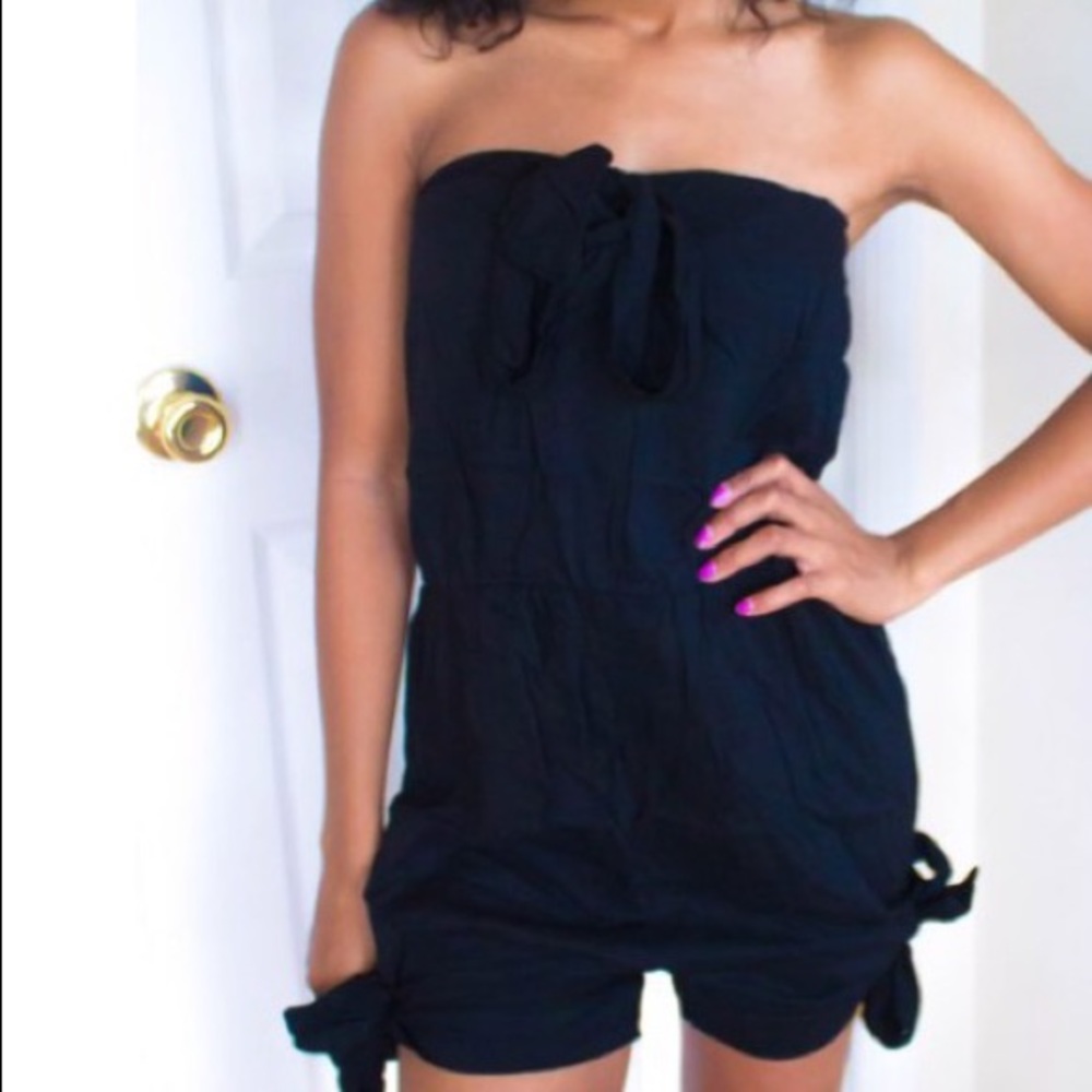 Black one piece romper